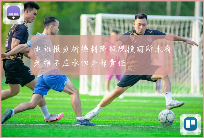 电讯报分析热刺降级规模前所未有列维不应承担全部责任